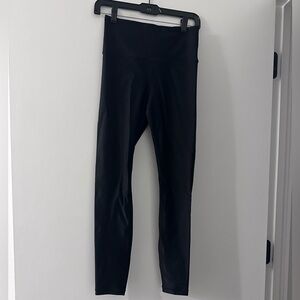 Athleta black shine tight